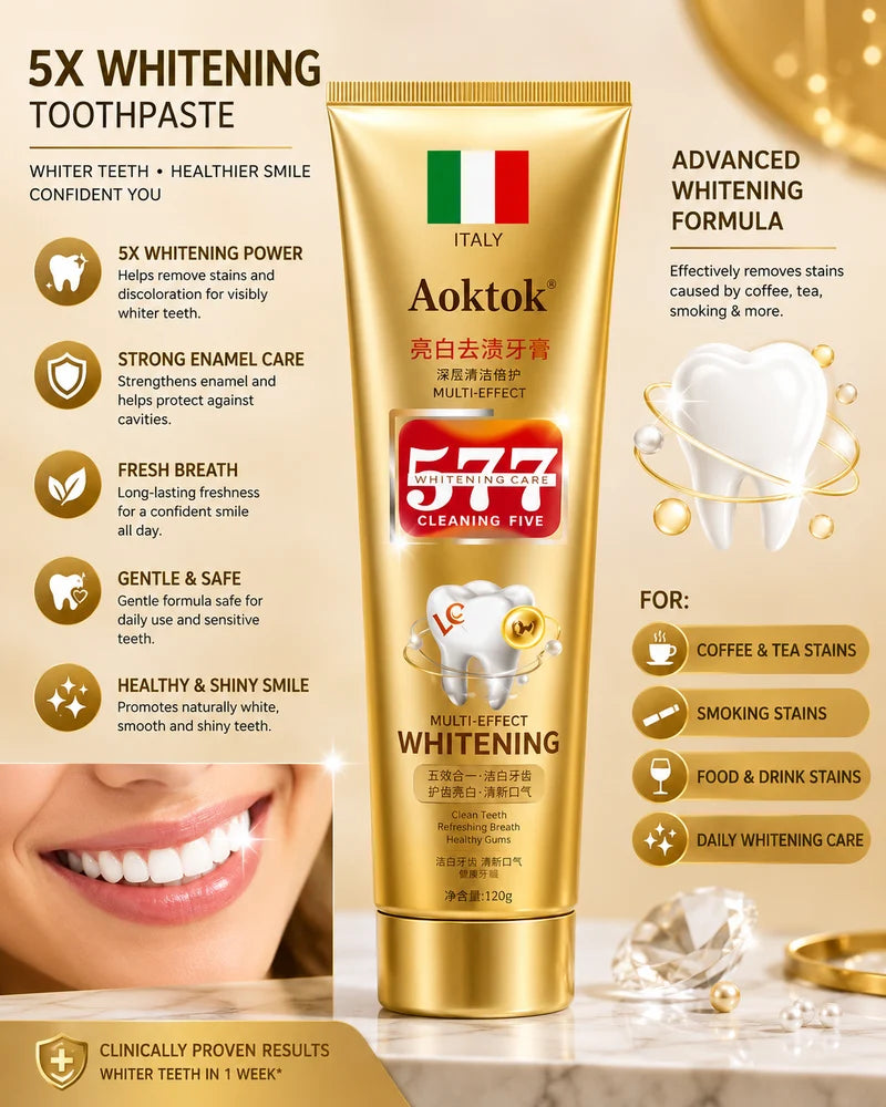 Aoktok - Dual Effect Whitening Toothpaste